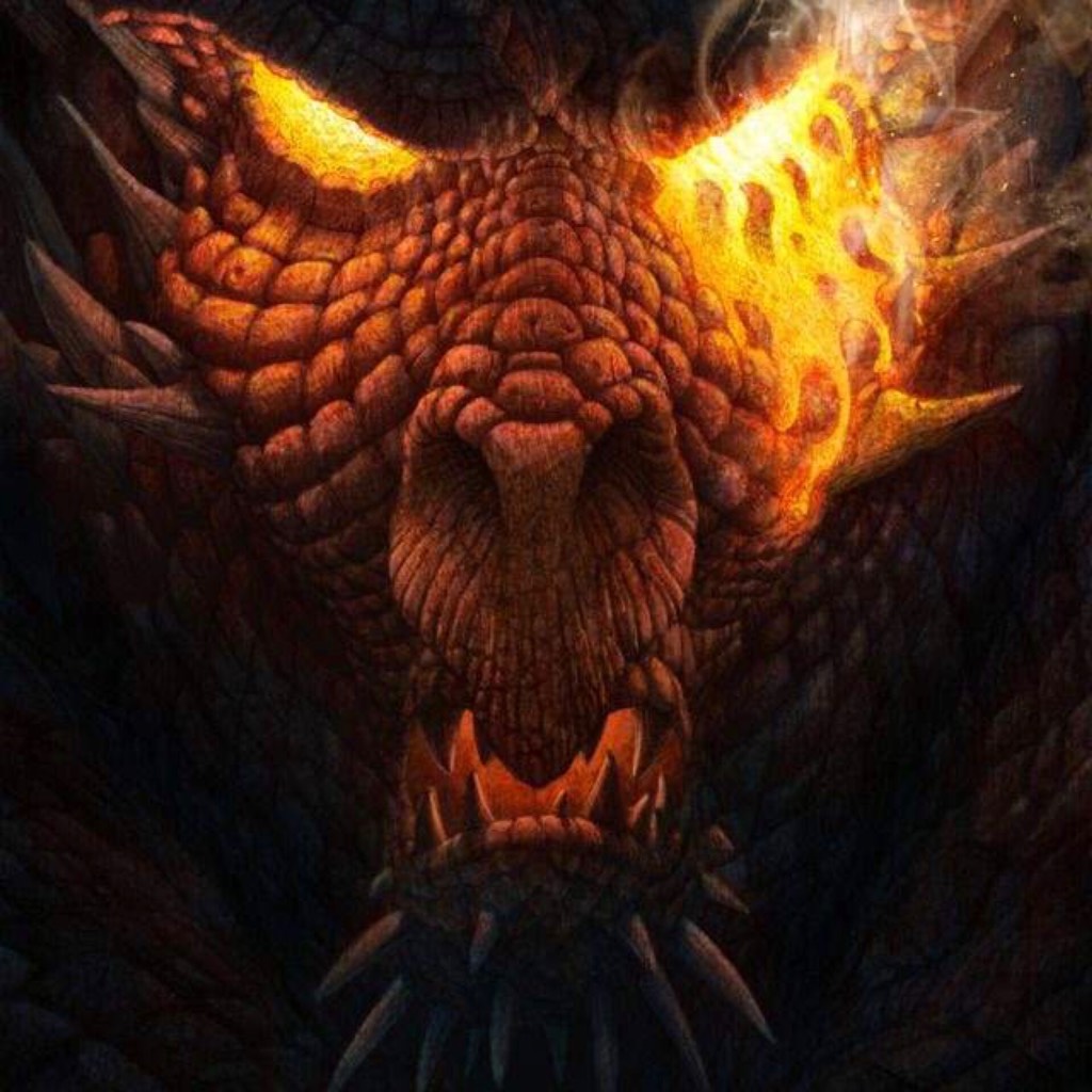 Голова огненного дракона
